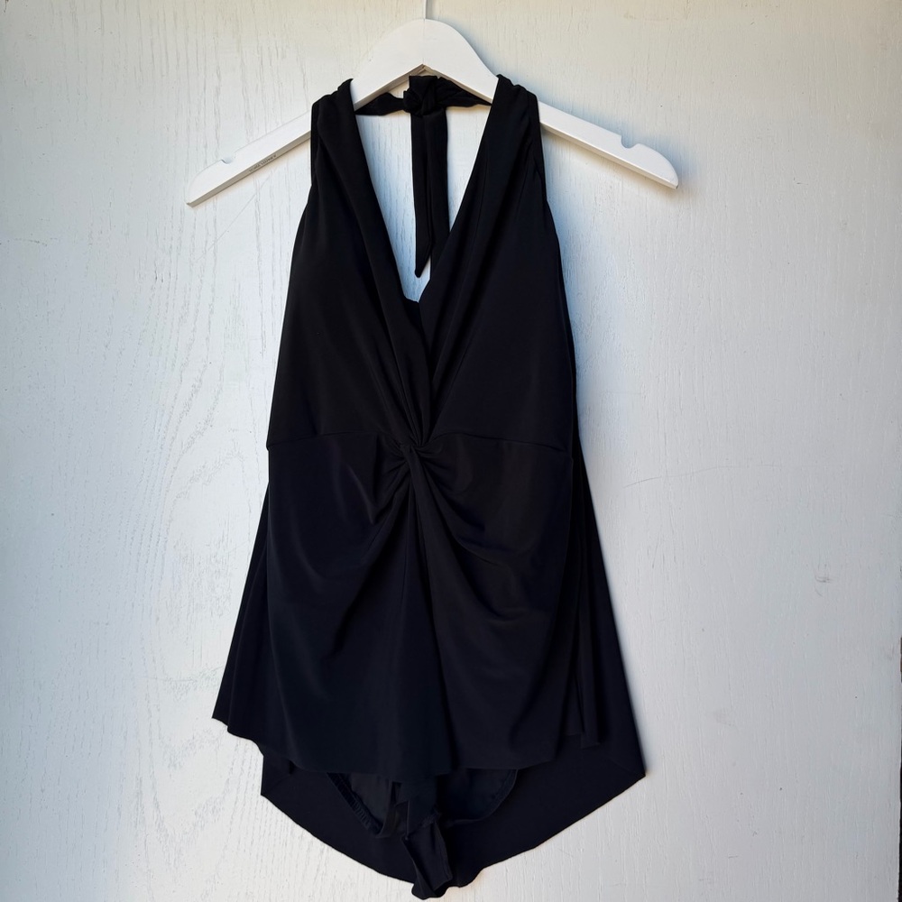 MagicSuit Women's Size 12 Swimwear Romper One Piece Swimsuit Black